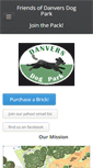 Mobile Screenshot of friendsofdanversdogpark.com